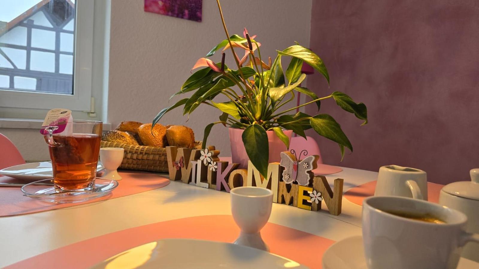 Happy Homes Pink - Up To 5 - Kueche - W-Lan - Netflix - Honig - Badewanne Nidda Eksteriør billede